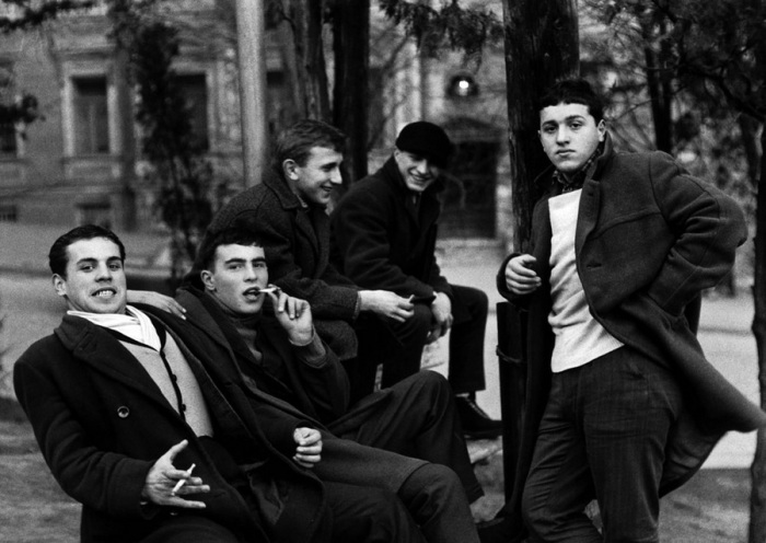 Молодые грузины. Грузия, Тифлис, 1962 год.