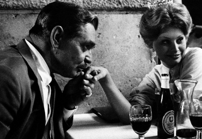 Кларк Гейбл и Софи Лорен. Италия, Рим, 1959 год.