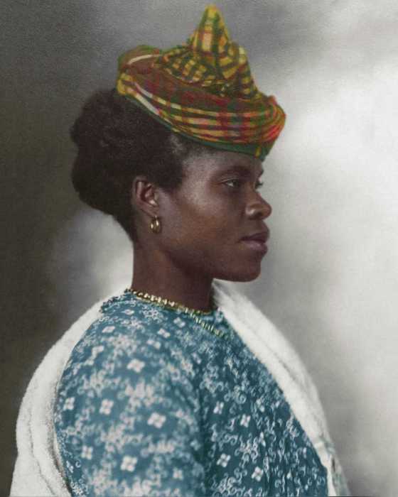 Женщина из Гваделупы, эмигрировавшая в Америку в 1911 году.