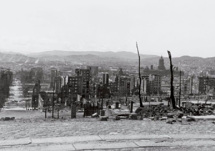 Сан-Франциско после землетрясения. США, 1906 год.