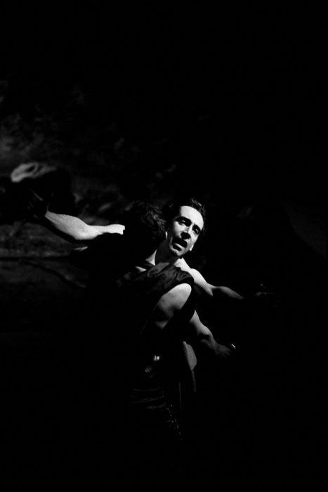 Британский актёр Джонатан Хайд в трагедии Уильяма Шекспира. Великобритания, Королевский Шекспировский театр, Стратфорд-на-Эйвоне, 1991 год.