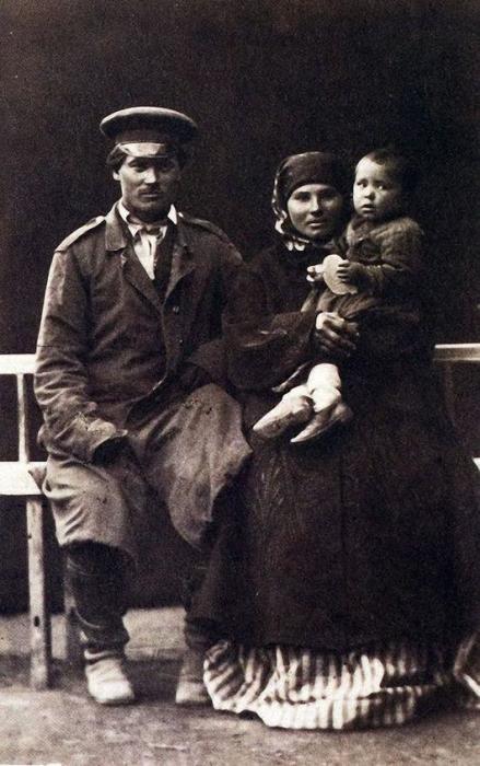 Казачье семейство в 1876 году.