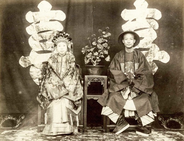 Свадебный портрет Цзэн Дзифена и Ни Чжи Гуи. 