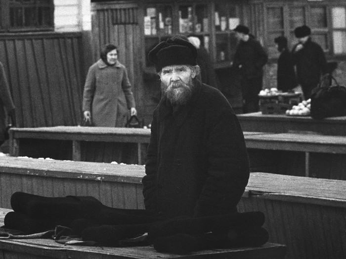 Вещевой рынок. СССР, Чебоксары, 1972 год.