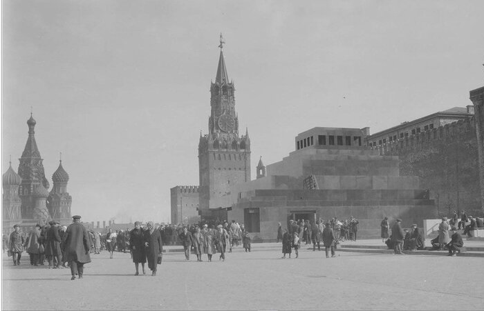 Красная площадь. СССР, Москва, 1940 год.