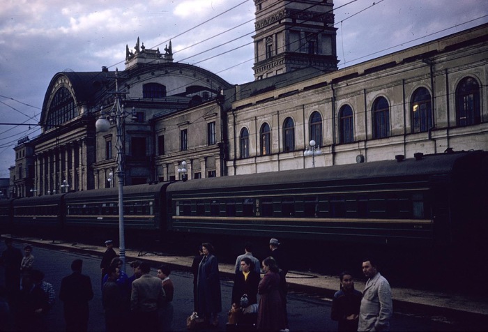 Центральный железнодорожный вокзал. СССР, Харьков, 1959 год. 