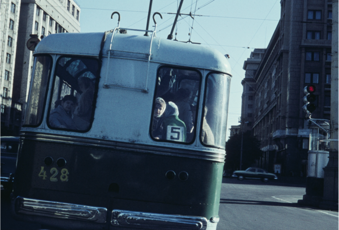 Троллейбус пятого маршрута. Москва, 1961 год. 