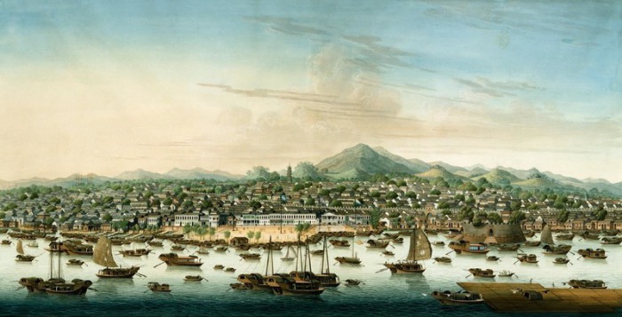 Вид на китайский город Кантон в 1800 году, где жила Чжэн Ши. | Фото: atlasobscura.com.