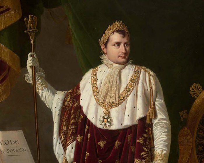 Портрет Наполеона Бонапарта авторства Робера Лефевра. 