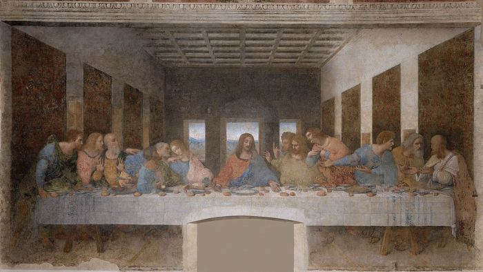 Знаменитая «Тайная вечеря» Леонардо да Винчи. | Фото: commons.wikimedia.org.