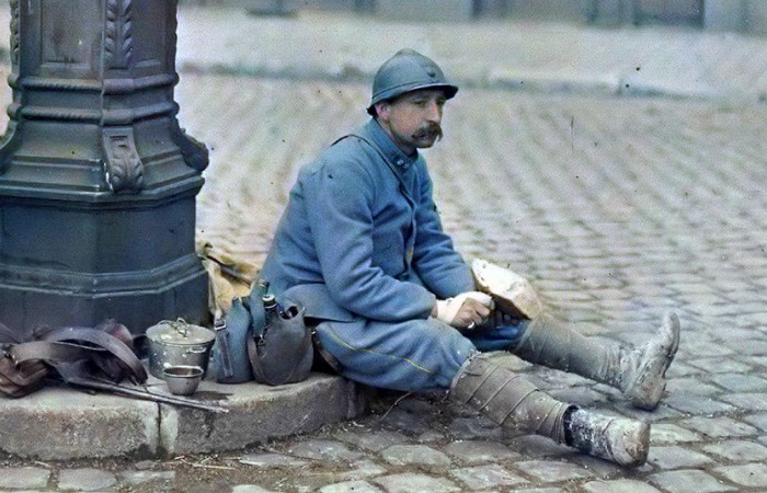Французский солдат – пуалю. | Фото: visualhistory.livejournal.com.