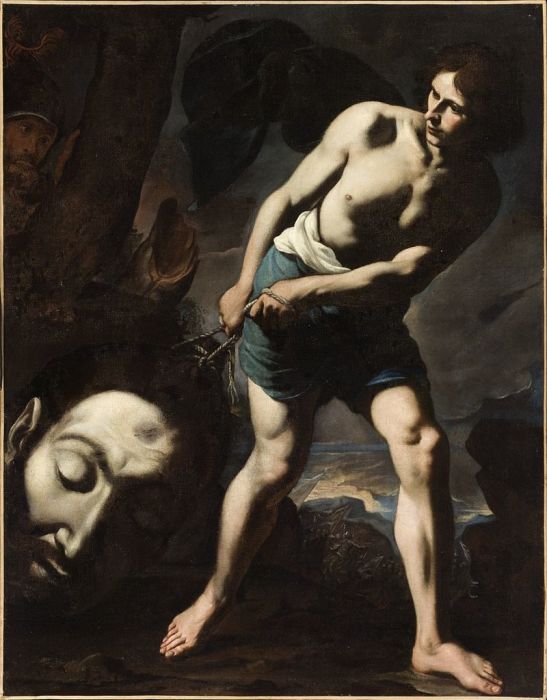 Давид с головой Голиафа. Андреа Ваккаро, 1635 год. | Фото: en.wikipedia.org.