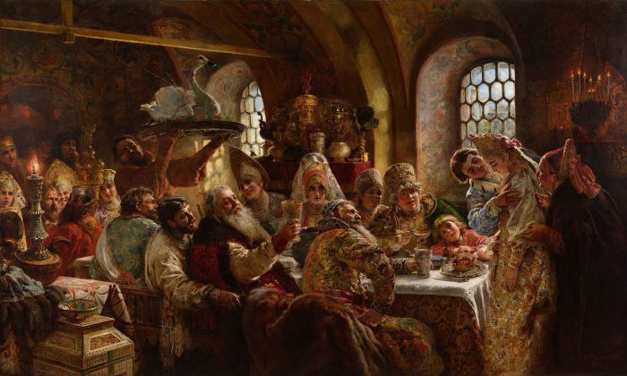 Боярский свадебный пир. Маковский К.Е., 1883 год.