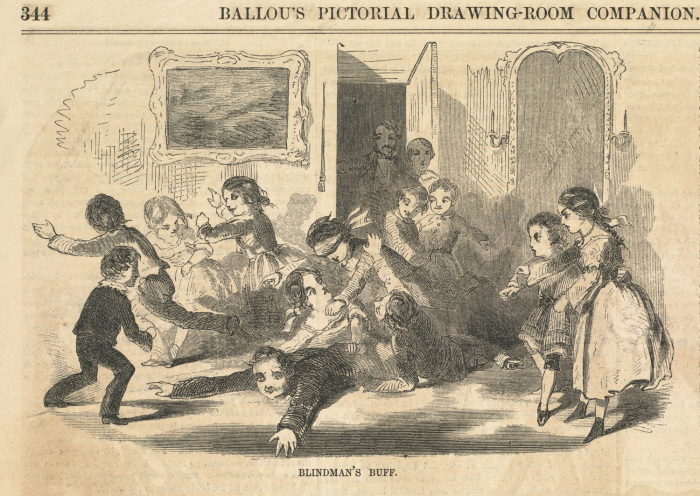 Игра в жмурки. Рисунок Хомера Уинслоу, 1857 год. | Фото: flickr.com.