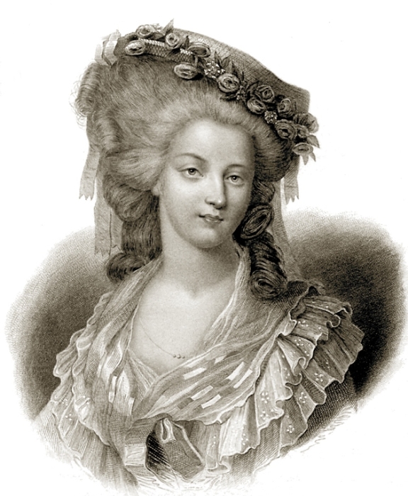 Мадам де Ламбаль. Гравюра XIX века. | Фото: ru.wikipedia.org