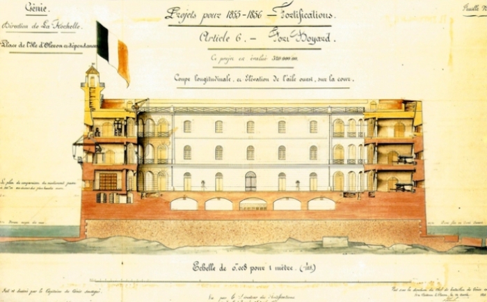 Старая схема форта, 1854 год. | Фото: fan-fortboyard.fr.