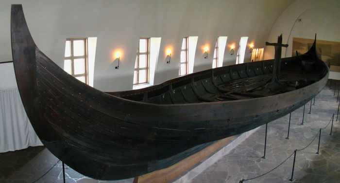 Гокстадский корабль древних скандинавов, IX век н.э. | Фото: en.wikipedia.org.