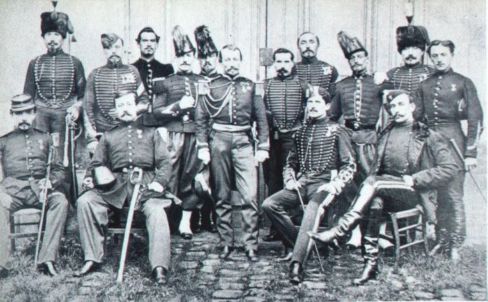 Французские военные специалисты перед отправкой в Японию, 1866 год. | Фото: en.wikipedia.org.