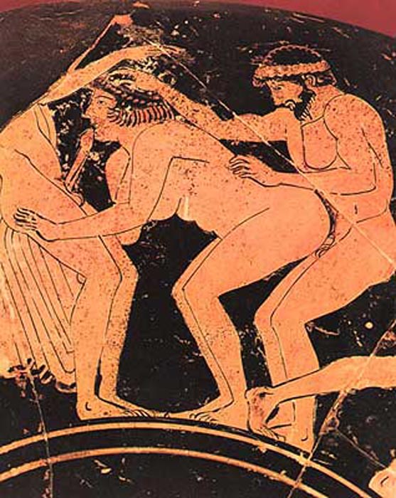 Фрагмент изображения древнегреческой керамики. | Фото: bogatum.ru.