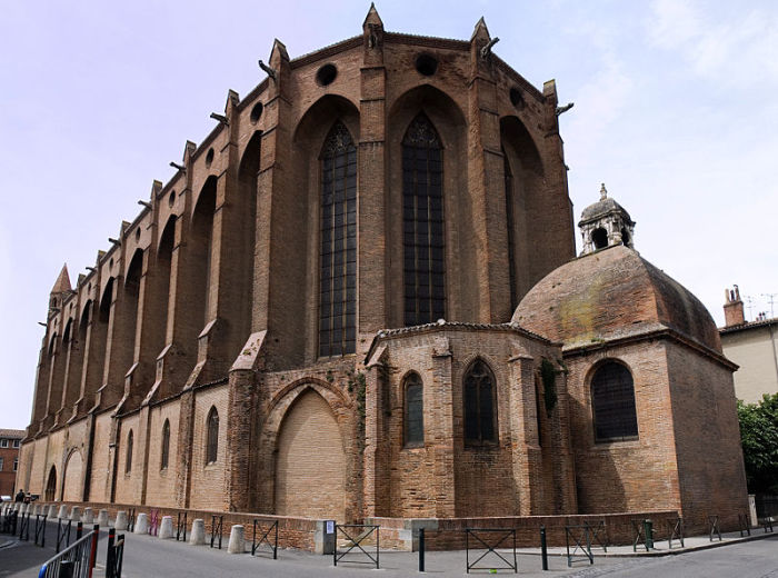 Церковь якобинцев в Тулузе. | Фото: en.wikipedia.org.