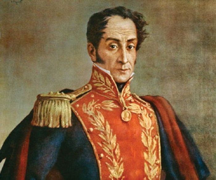 Симон Боливар – американский революционер, в честь которого назвали страну. | Фото: thefamouspeople.com.