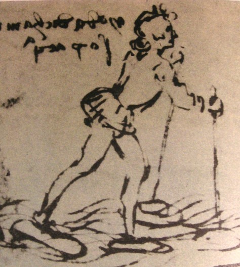 Конструкция да Винчи для прогулок по воде. | Фото: commons.wikimedia.org.