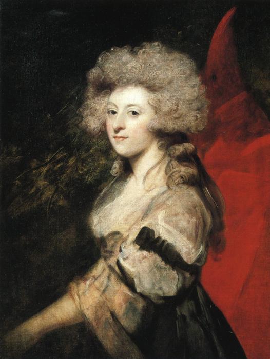 Портрет возлюбленной принца Уэльского Мэри-Анны Фицгерберт. Джошуа Рейнольдс, 1788 год. | Фото: en.wikipedia.org.