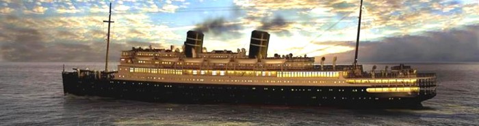 Современная реконструкция лайнера «Морро Касл». | Фото: cruiselinehistory.com.