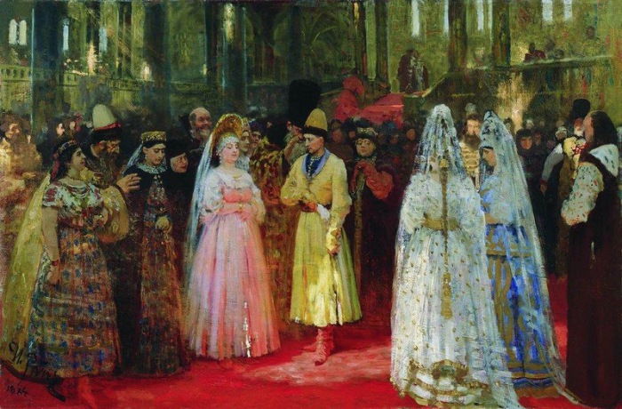 Выбор царской (великокняжеской) невесты. Репин И.Е., 1884-1887.