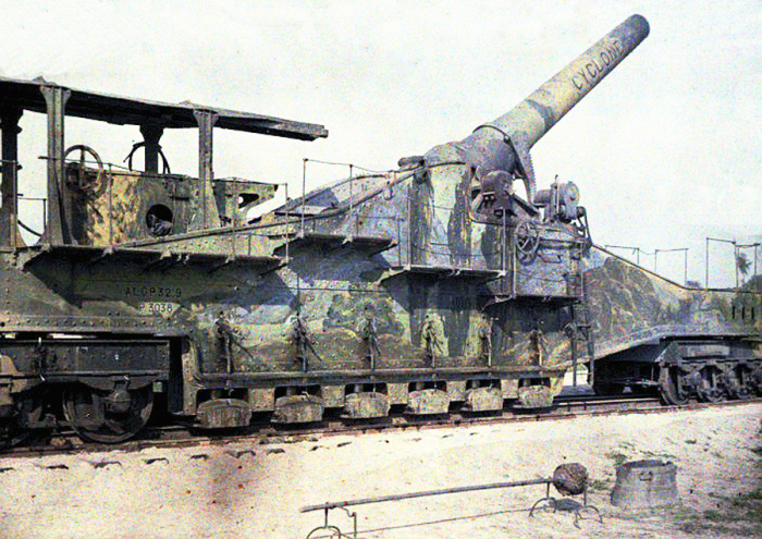 Французское дальнобойное орудие калибра 320 мм, 1917 год. | Фото: visualhistory.livejournal.com.
