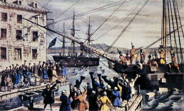 Бостонское чаепитие – начало Американской революции, 1773 год. | Фото: latinamericanstudies.org.