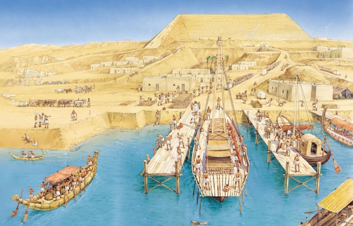 Древний Египет: водные каналы Гизы.