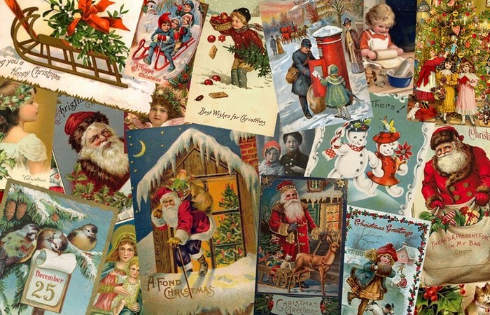 Рождественские открытки...