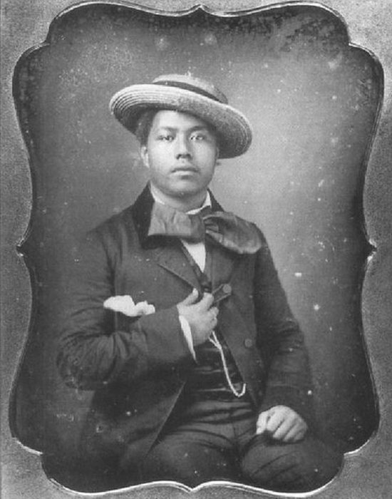 Калакауа в юности, примерно 1850 год.