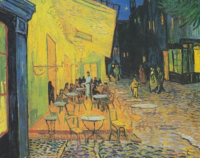 Картина «Ночная терраса кафе», худ. Винсент Ван Гог.