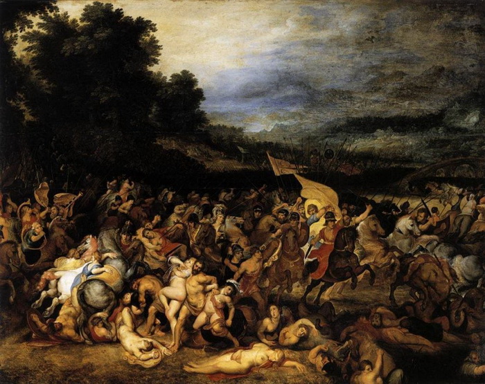 «Битва амазонок» — наиболее ранняя из известных совместных работ Рубенса и Брейгеля
