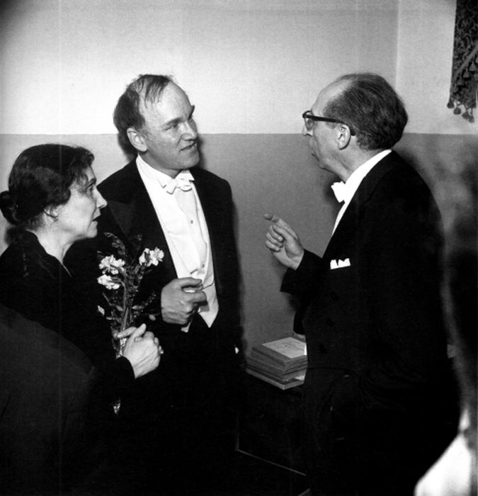 С. Рихтер, Н. Дорлиак и А. Копленд. Москва, март 1960 г. / Фото: Н. Гранов