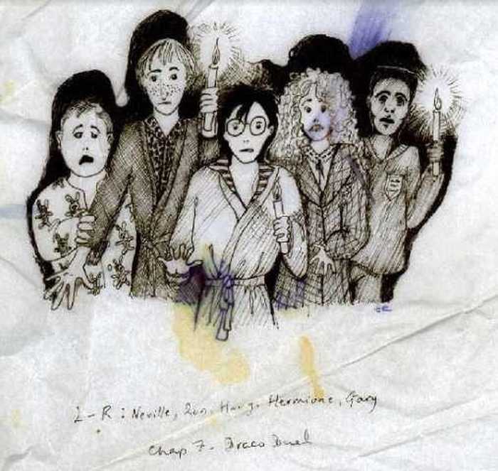 Иллюстрация Джоан Роулинг к будущей книге о Гарри Поттере. / Фото: www.pottermore.com
