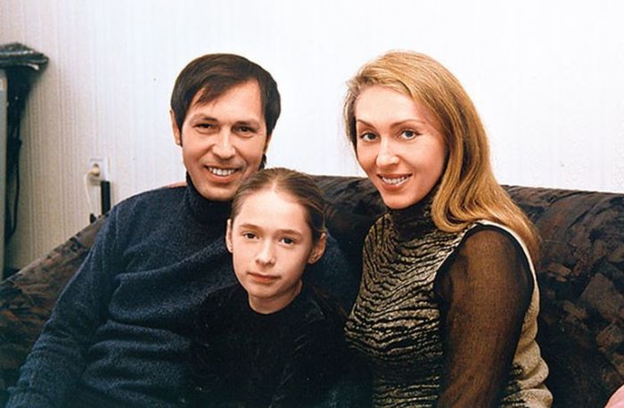 Николай и Марина Носковы с дочерью Катей. / Фото: www.woman.ru