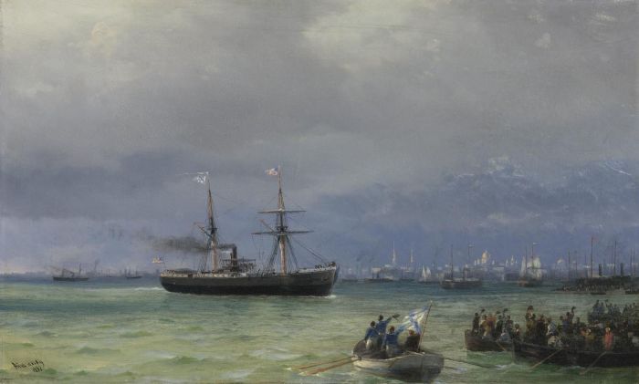 «Корабль помощи», Иван Айвазовский, 1892. / Фото: www.regnum.ru
