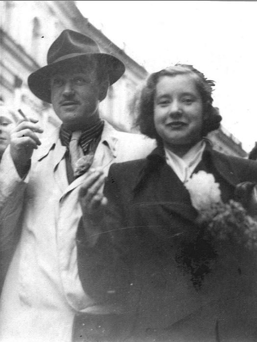 Ефим Копелян и Людмила Макарова, 1940-е - 1950-е годы. / Фото: www.bdt.spb.ru