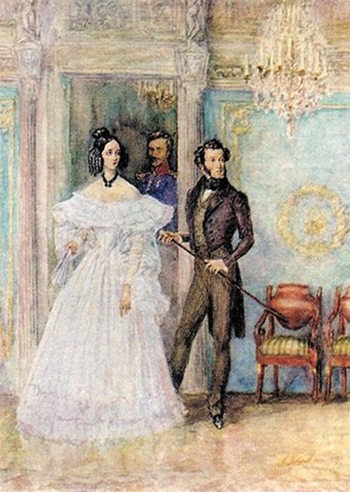 Устинов Е.А. «Пушкин и Натали». / Фото: www.twimg.com