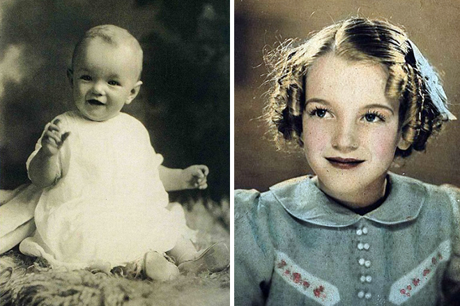 Мэрилин Монро в детстве. / Фото: www.prikolno.cc