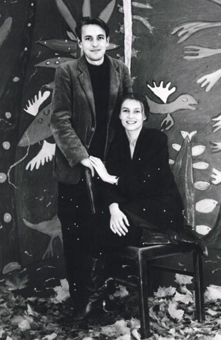 Арунас с Ингеборгой, 1991 г. / Фото: Modern Art Centre, www.7days.ru