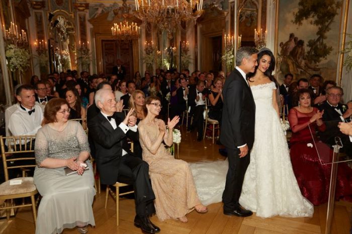 Свадьба Джорджа Клуни и Амаль Аламуддин. / Фото: www.tolusworld.com
