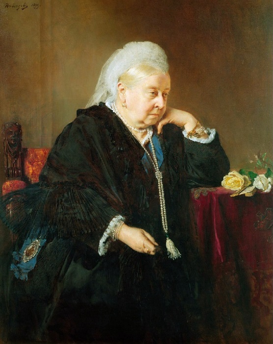 Queen Victoria. (1899 год). Художник Генрих фон Ангели.