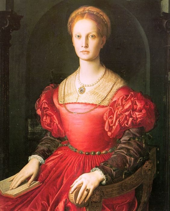 Лукреция Панчиатики. (1540г). Автор: Аньоло Бронзино. 