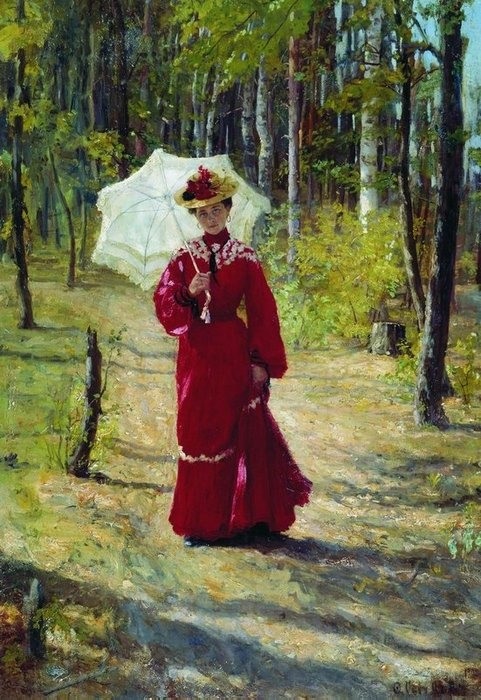 Портрет жены художника. (1903). Автор: Сычков Федот.