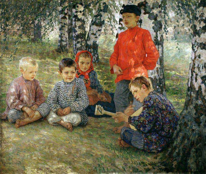 Виртуоз. (1891). Автор: Николай Петрович Богданов-Бельский.