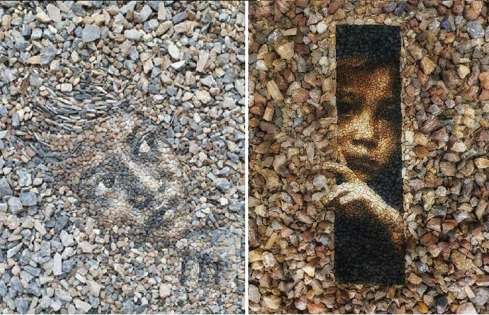 Каменные мозаики от Justin Bateman.